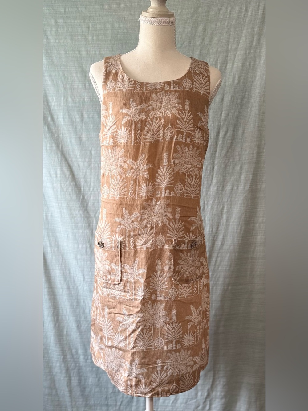 Tommy Hilfiger Blush Peach Leaf Print Top